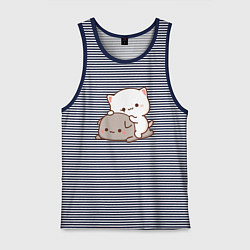 Мужская майка Котики играют 02