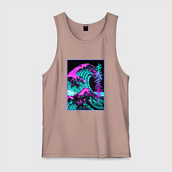 Мужская майка НЕОНОВАЯ ВОЛНА, ЯПОНИЯ, ФУДЗИЯМА JAPAN NEON