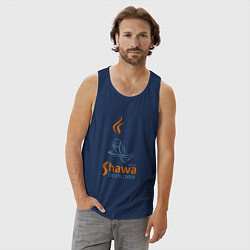 Майка мужская хлопок Senior Shawa Developer, цвет: тёмно-синий — фото 2