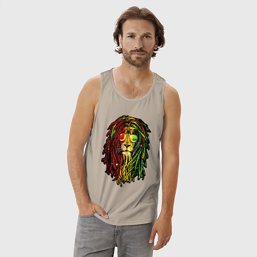 Мужская майка Jam lioN / Миндальный – фото 3