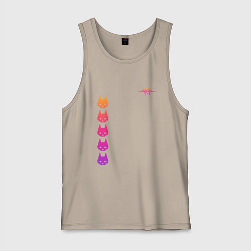 Мужская майка Stray: Gradient / Миндальный – фото 1