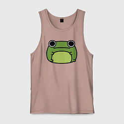 Майка мужская хлопок Frog Lucky, цвет: пыльно-розовый