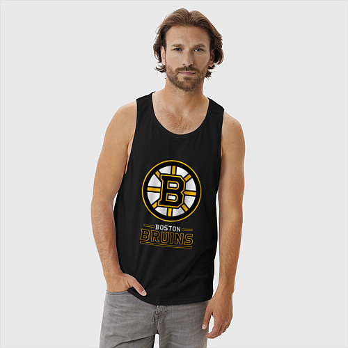 Мужская майка Boston Bruins , Бостон Брюинз / Черный – фото 3