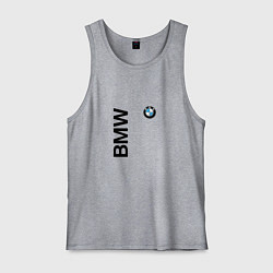 Майка мужская хлопок BMW ато супер, цвет: меланж