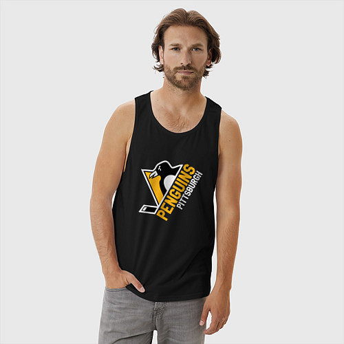 Мужская майка Pittsburgh Penguins Питтсбург Пингвинз / Черный – фото 3