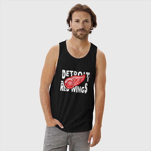 Мужская майка Детройт Ред Уингз Detroit Red Wings / Черный – фото 3