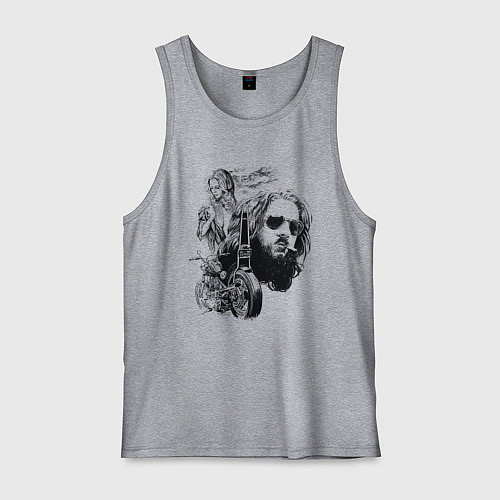 Мужская майка Мечта и дух Свободы / Меланж – фото 1