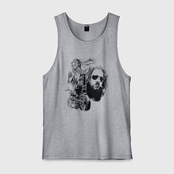 Майка мужская хлопок Мечта и дух Свободы, цвет: меланж