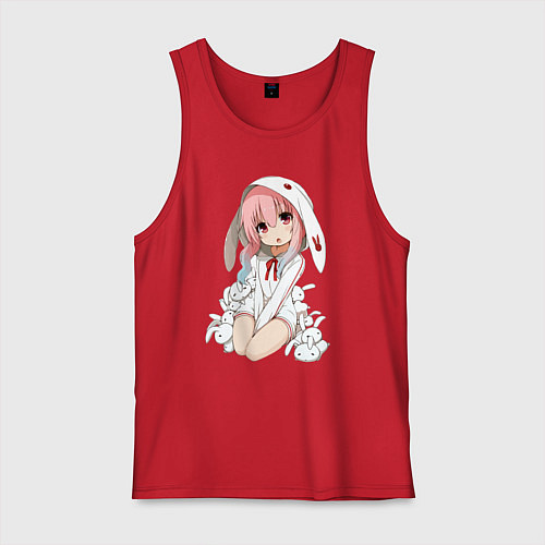 Мужская майка Furry anime / Красный – фото 1