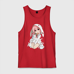 Майка мужская хлопок Furry anime, цвет: красный