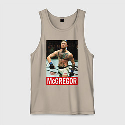Майка мужская хлопок Конор МакГрегор McGregor, цвет: миндальный