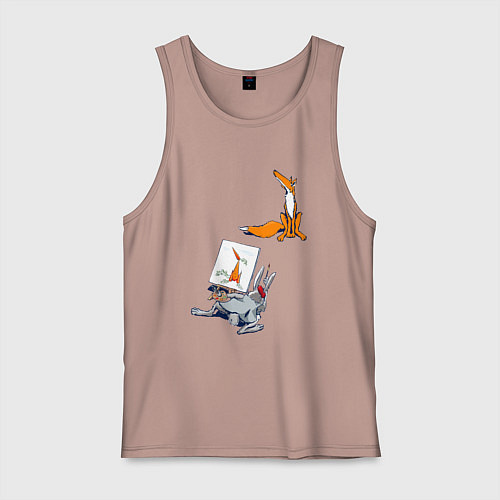 Мужская майка Художник так видит / Пыльно-розовый – фото 1