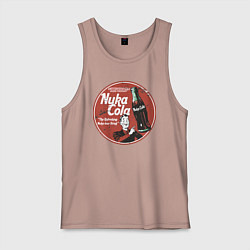 Майка мужская хлопок Nuka Cola Ice Cold Retro, цвет: пыльно-розовый