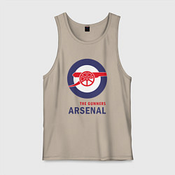 Майка мужская хлопок Arsenal The Gunners, цвет: миндальный