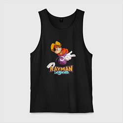 Майка мужская хлопок Rayman Legends, цвет: черный