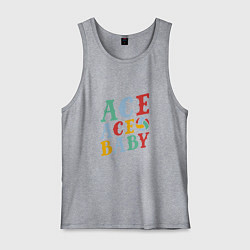 Майка мужская хлопок Ace Ace Baby, цвет: меланж