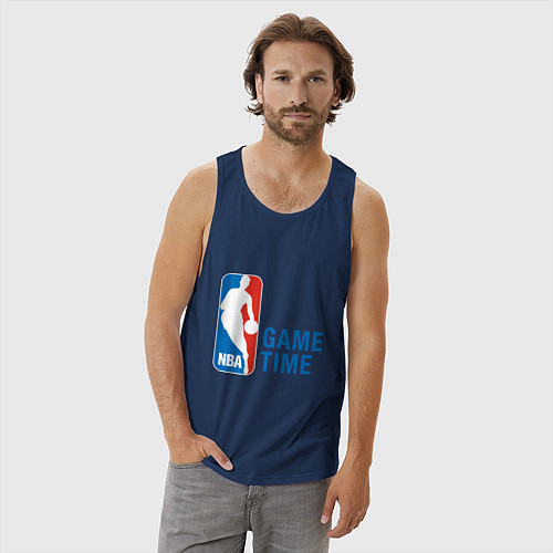 Мужская майка NBA Game Time / Тёмно-синий – фото 3