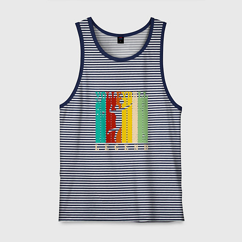 Мужская майка Volleyball Color / Синяя тельняшка – фото 1