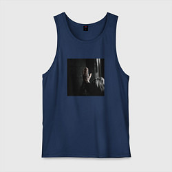 Майка мужская хлопок ДЖИЗУС АЛЬБОМ БЕЗ НАЗВАНИЯ, цвет: тёмно-синий