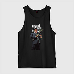 Майка мужская хлопок GTA 5 Gangster, цвет: черный