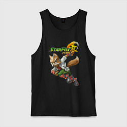 Майка мужская хлопок Star Fox Zero Nintendo Video game, цвет: черный