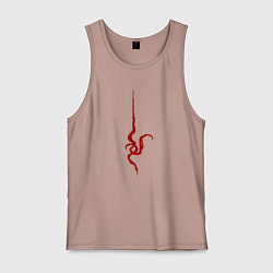 Майка мужская хлопок Нагито Данганронпа, цвет: пыльно-розовый