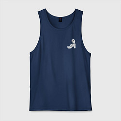 Майка мужская хлопок KoЯn, цвет: тёмно-синий