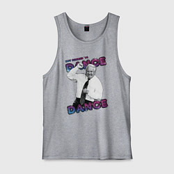 Майка мужская хлопок Жаркое лето 96го Борис Ельцин, цвет: меланж