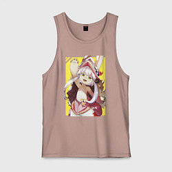 Майка мужская хлопок Nanachi made in abyss, цвет: пыльно-розовый