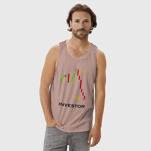 Мужская майка Investor / Пыльно-розовый – фото 3
