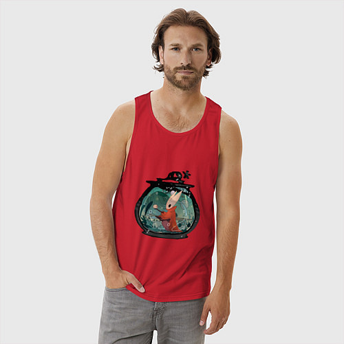 Мужская майка Хорнет и ткачи / Красный – фото 3