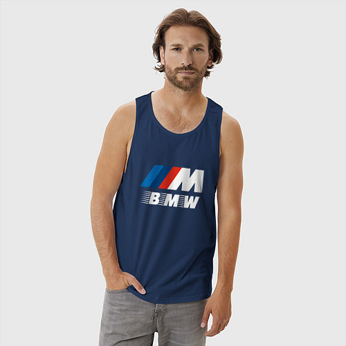 Мужская майка BMW BMW FS / Тёмно-синий – фото 3