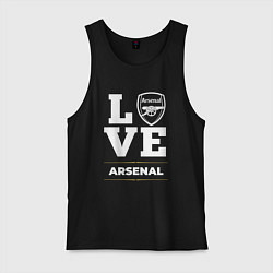 Майка мужская хлопок Arsenal Love Classic, цвет: черный