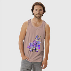 Майка мужская хлопок Ириски Ирисы, цвет: пыльно-розовый — фото 2