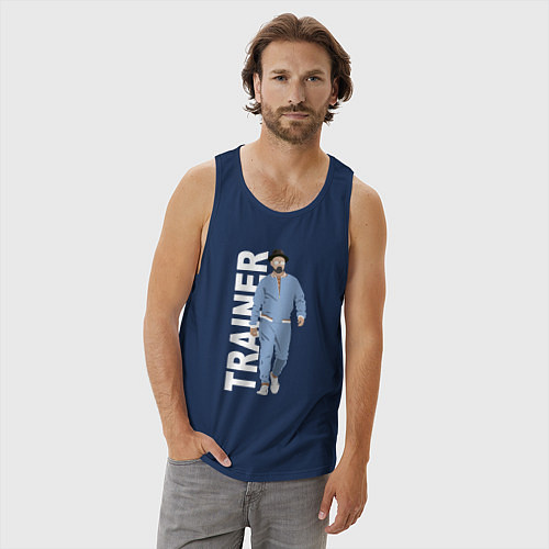 Мужская майка Тренер Джентельменов / Тёмно-синий – фото 3
