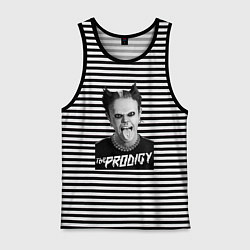 Майка мужская хлопок The Prodigy - firestarter, цвет: черная тельняшка