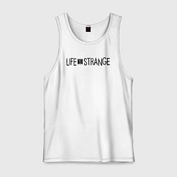 Майка мужская хлопок Life Is Strange Game logo, цвет: белый