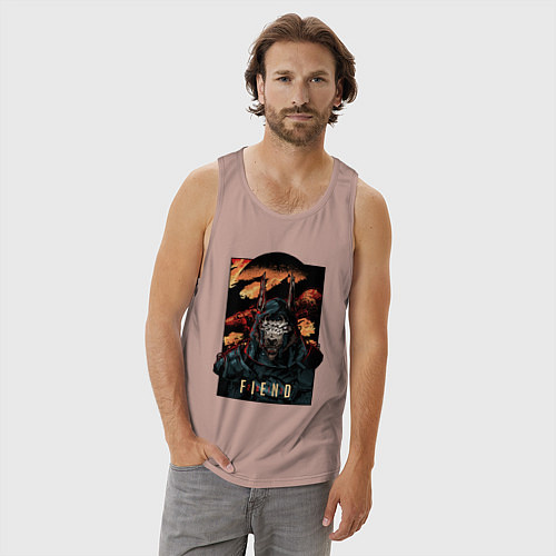 Мужская майка Curse Of Anubis / Пыльно-розовый – фото 3