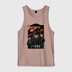 Майка мужская хлопок Curse Of Anubis, цвет: пыльно-розовый