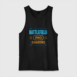 Майка мужская хлопок Игра Battlefield PRO Gaming, цвет: черный