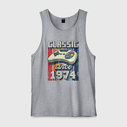 Майка мужская хлопок Классика 1974 года, цвет: меланж