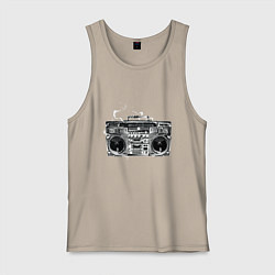 Майка мужская хлопок Wu-Tang Boombox, цвет: миндальный