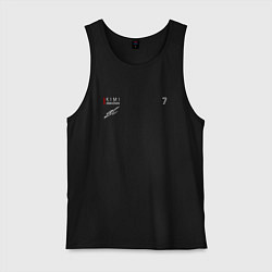 Майка мужская хлопок Kimi Raikkonen Кими Райкконен, цвет: черный