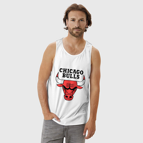 Мужская майка Chicago Bulls / Белый – фото 3