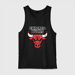 Майка мужская хлопок Chicago Bulls, цвет: черный