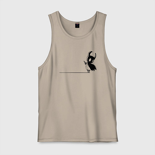 Мужская майка Hollow Knight на краю / Миндальный – фото 1