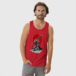 Майка мужская хлопок Guts the Black Swordsman, цвет: красный — фото 2