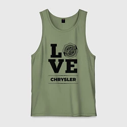 Майка мужская хлопок Chrysler Love Classic, цвет: авокадо