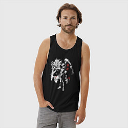 Майка мужская хлопок Маг теней Фушигуро, цвет: черный — фото 2