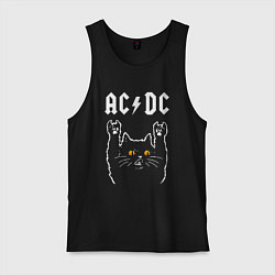 Мужская майка AC DC rock cat